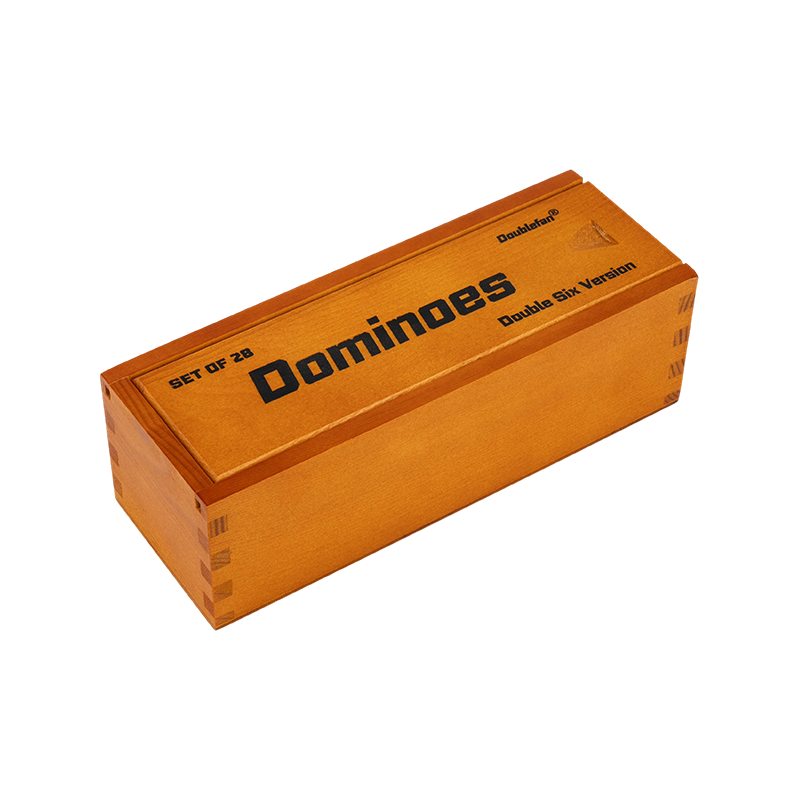 Stile di legno in legno Double Six Domino