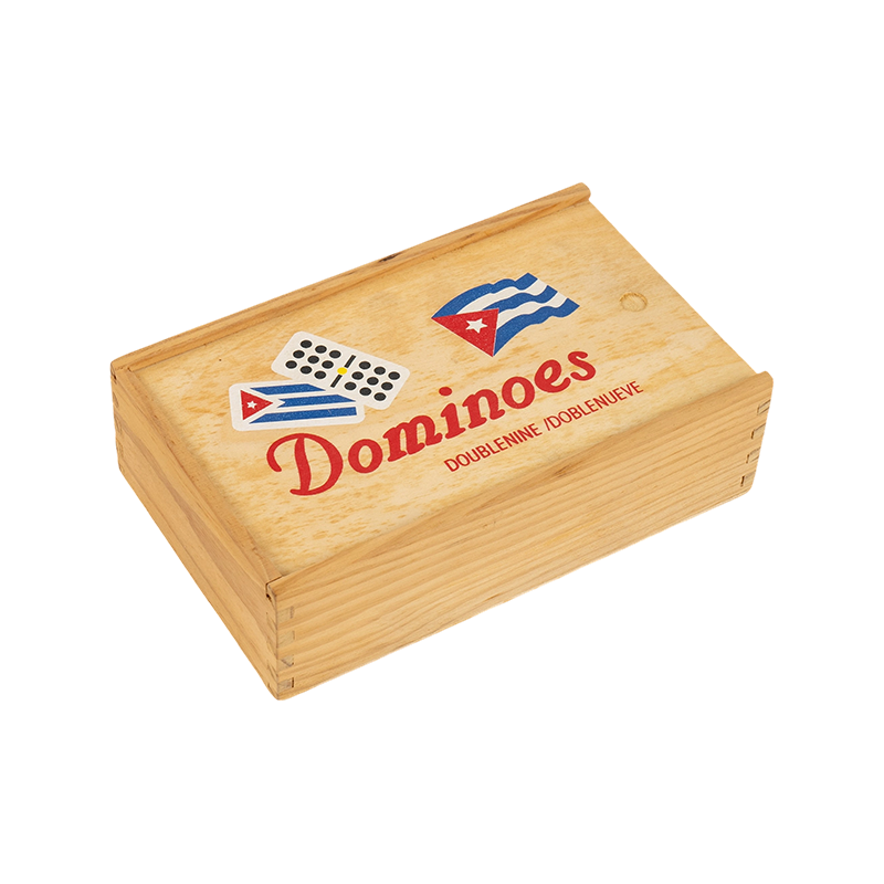 Tradizionale cubano doppio cubano nove domino a scatola di legno