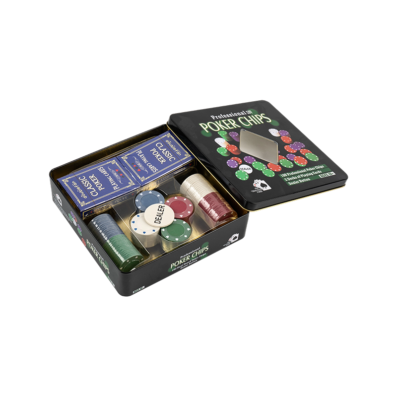 Set di chip da poker portatile da 100 pezzi