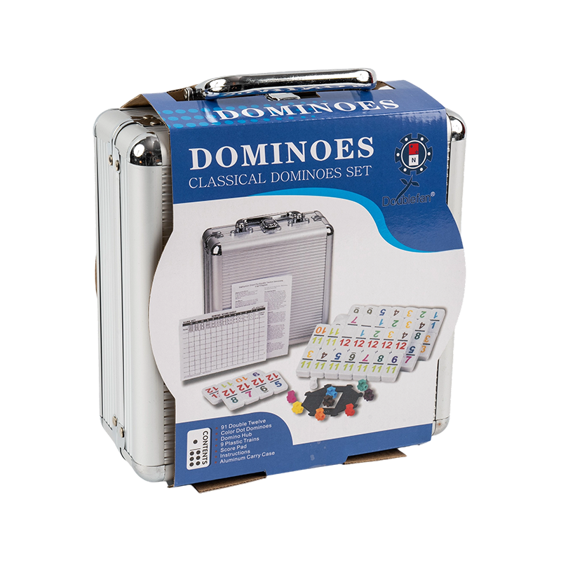 Dodici dodici scatole di alluminio messicano Domino