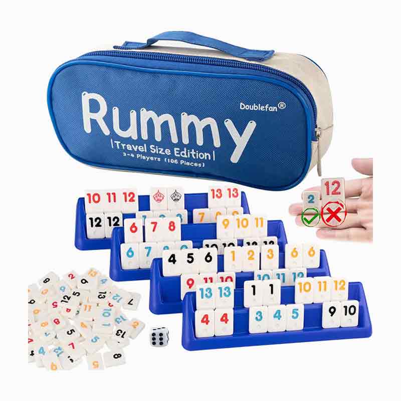 4 giocatori Set di ramini da viaggio portatile