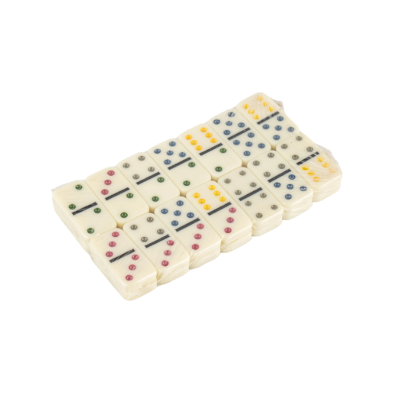 Set di domino a punto colorato